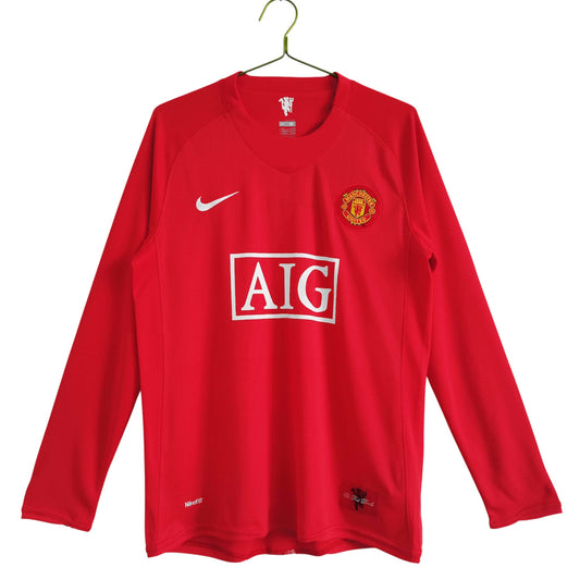 Manchester United F.C. 2007/08 Home Long Sleeve Jersey